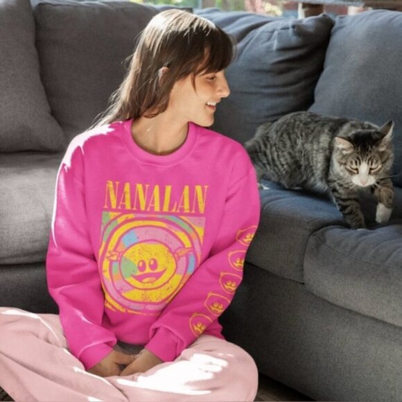 RetroKid, Nanalan Mona Crewneck Sweatshirt - Pink. Size: L. NWT (1633) - Picture 7 of 10